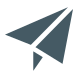 ícone avião de papel